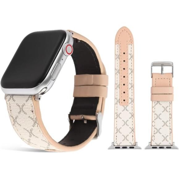 NEW Stylish Luxury Leather Apple Watch Band - Picture 2 of 5